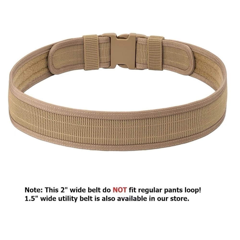 Security EMS EMT Firefighters Work Belt 2" Wide Camping Utility Tool Belt [i]